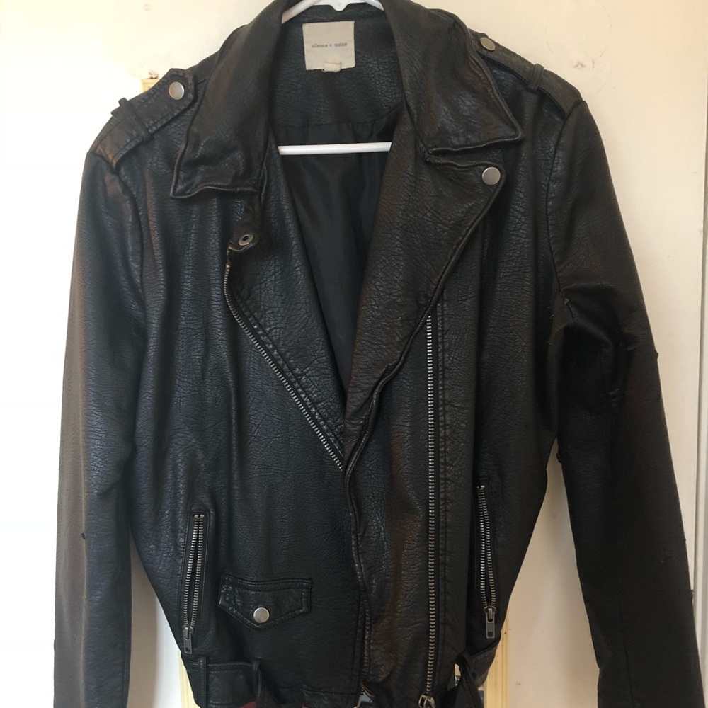 silence and noise moto jacket